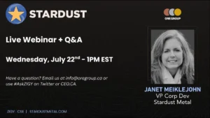 Stardust Metal Live Webinar + Q&A